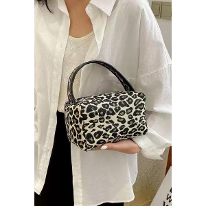 Leopar Desenli Makyaj Çantası