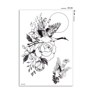 Leylek Geçici Dövme Tattoo