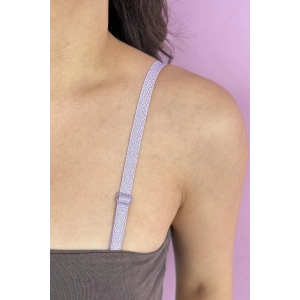 Lila Renk Ayarlanabilir Sütyen Askısı