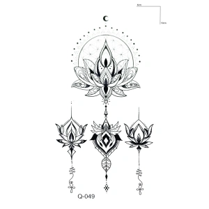 Lotus Mini Geçici Dövme Tattoo