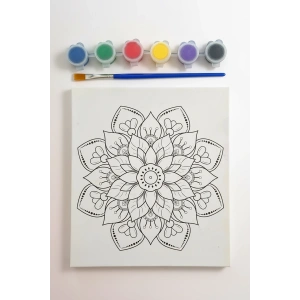 Mandala  Desenli Boyama Seti