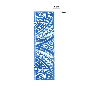 Maori Şerit Sonradan Kararan Yarı Kalıcı Geçici Dövme Tattoo
