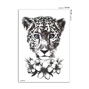Mavi Gözlü Kaplan Geçici Dövme Tattoo