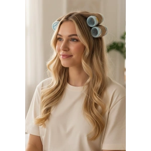 Mavi Renk 3lü Bigudi Set