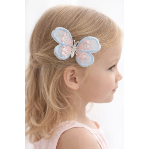 Mavi Renk Kelebek Figürlü Yan Toka