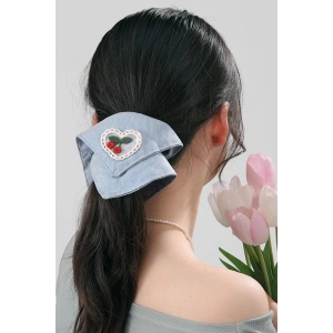 Mavi Renk Kiraz Figürlü Simit Toka