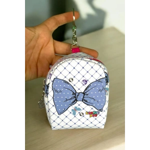 Mavi Renk Kurdele Figürlü Anahtarlık /Cüzdan