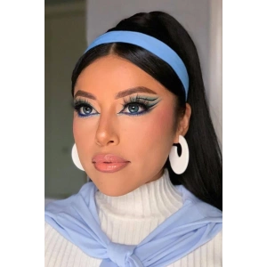 Mavi Renk Orta Boy Saç Bandı