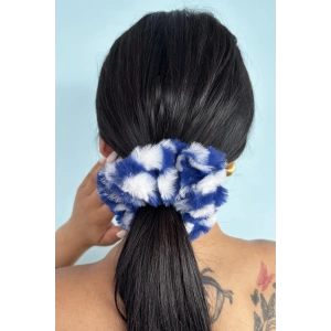 Mavi Renk Peluş Simit Toka