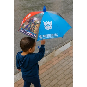 Mavi Renk Robot Figürlü Kılıflı Çocuk Şemsiye