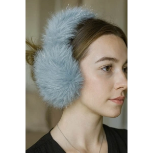 Mavi Renk Simli Peluş Kulaklık