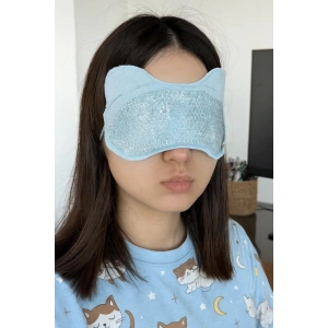 Mavi Renk Soğuk Kompres Jel Göz Altı Morlukları Azaltmaya Soğuk Sıcak Kompres Jel