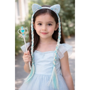 Mavi Renk Taç/Asa Set