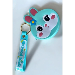 Mavi Renk Tavşan Figürlü Anahtarlık/ Cüzdan