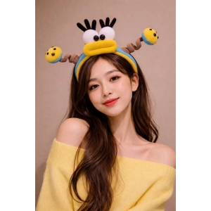 Mavi Ve Sarı Renk Eğlenceli Peluş Taç