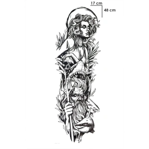 Medusa Kol Geçici Dövme Tattoo