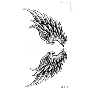 Melek Kanadı Geçici Dövme Tattoo