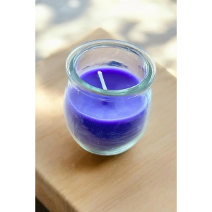 Mor Renk Bardakta Kokulu Dekoratif Mum