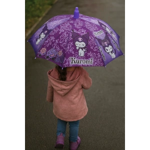 Mor Renk Karışık Figürlü Kılıflı Çocuk Şemsiye