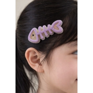 Mor Renk Kılçık Figürlü Yan Toka