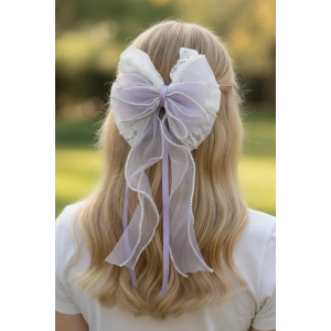 Mor Renk Kurdele Figürlü Otomat Toka