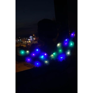 Mor Renk Led Yanıp Sönen Işıklı Melek Kanat