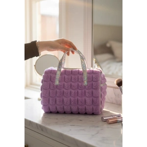 Mor Renk Makyaj Çantası