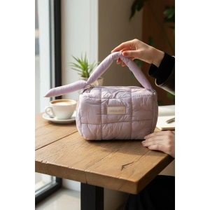 Mor Renk Makyaj Çantası