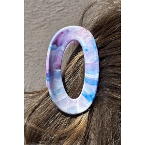 Mor Renk Mermer Desenli Kemik Mandal Toka