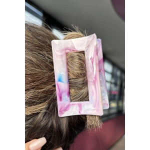 Mor Renk Mermer Desenli Kemik Mandal Toka