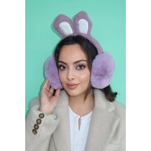 Mor Renk Peluş Kulaklık