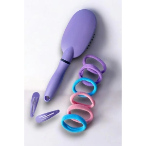 Mor Renk Tarak Ve Toka Set