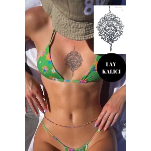 Motif Figürlü 12 Saat Sonra Kararan Geçici Dövme Tattoo