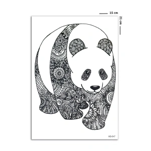 Panda Büyük Dövme Geçici Tattoo