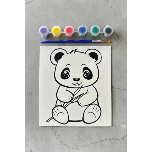 Panda Desenli Boyama Seti