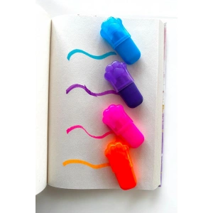 Pati Figürlü 4lü Fosforlu Kalem Set