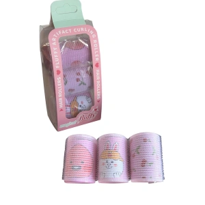 Pembe Renk 3lü Bigudi Set