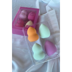 Pembe Renk 4´lü Makyaj Süngeri