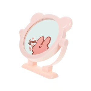 Pembe Renk Ayıcık Figürlü Masa Aynası