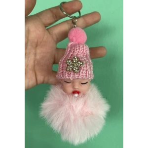 Pembe Renk Bebek Figürlü Peluş Anahtarlık