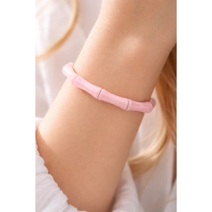 Pembe Renk Boncuk Detaylı Bileklik