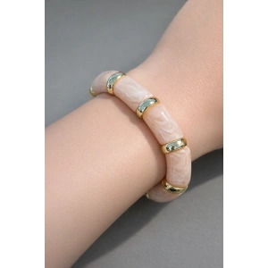 Pembe Renk Boncuklu Bileklik