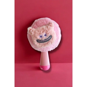Pembe Renk Canavar Figürlü Peluş El Aynası