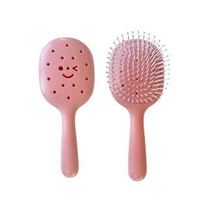 Pembe Renk Charm Takılabilen Saç Tarama Fırçası/ Tarak