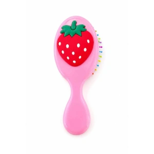 Pembe  Renk Çilek Figürlü Çocuk Saç Tarama Fırçası/Tarak