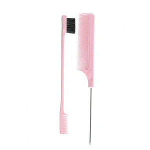 Pembe Renk İkili Saç Fırçası