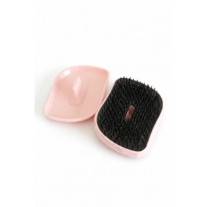 Pembe Renk Kapaklı Saç Tarama Fırçası/Tarak