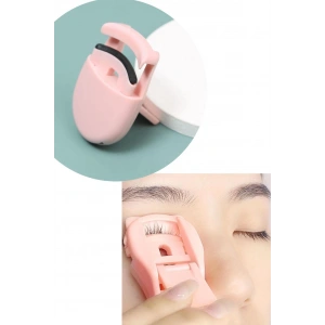 Pembe Renk Kirpik Kıvırıcı/ Kirpik Kıvırma Aparatı