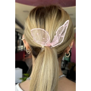 Pembe Renk Kurdele Figürlü Helezon Toka