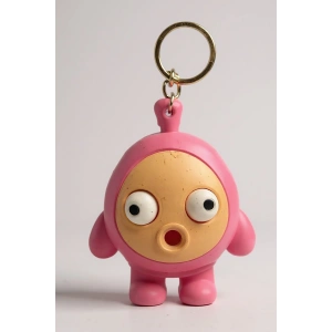 Pembe Renk Oyuncak Figürlü Anahtarlık